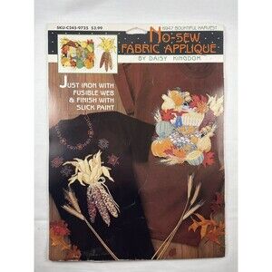 Vtg Daisy Kingdom BOUNTIFUL HARVEST 6947 THANKSGIVING FALL No Sew Appliques 2pc